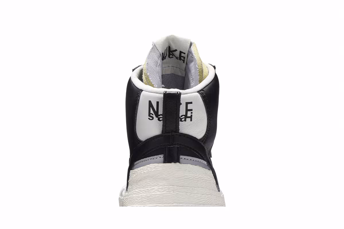 sacai x Nike Blazer Mid Black Grey, view 8