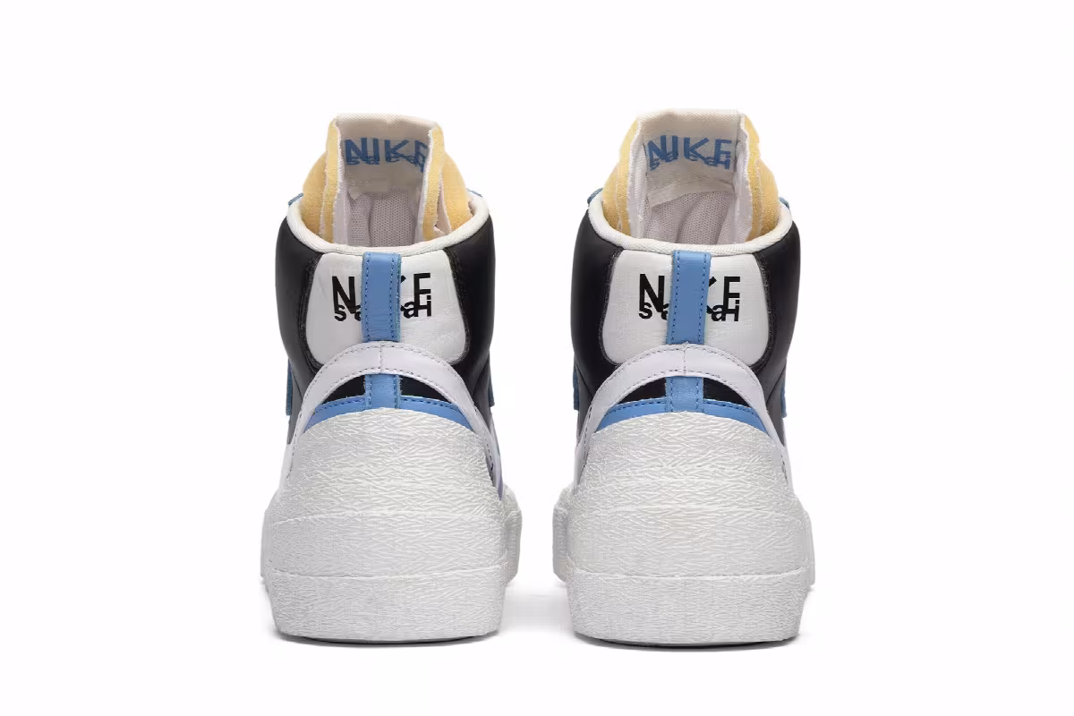 sacai x Nike Blazer Mid Black Blue, view 7