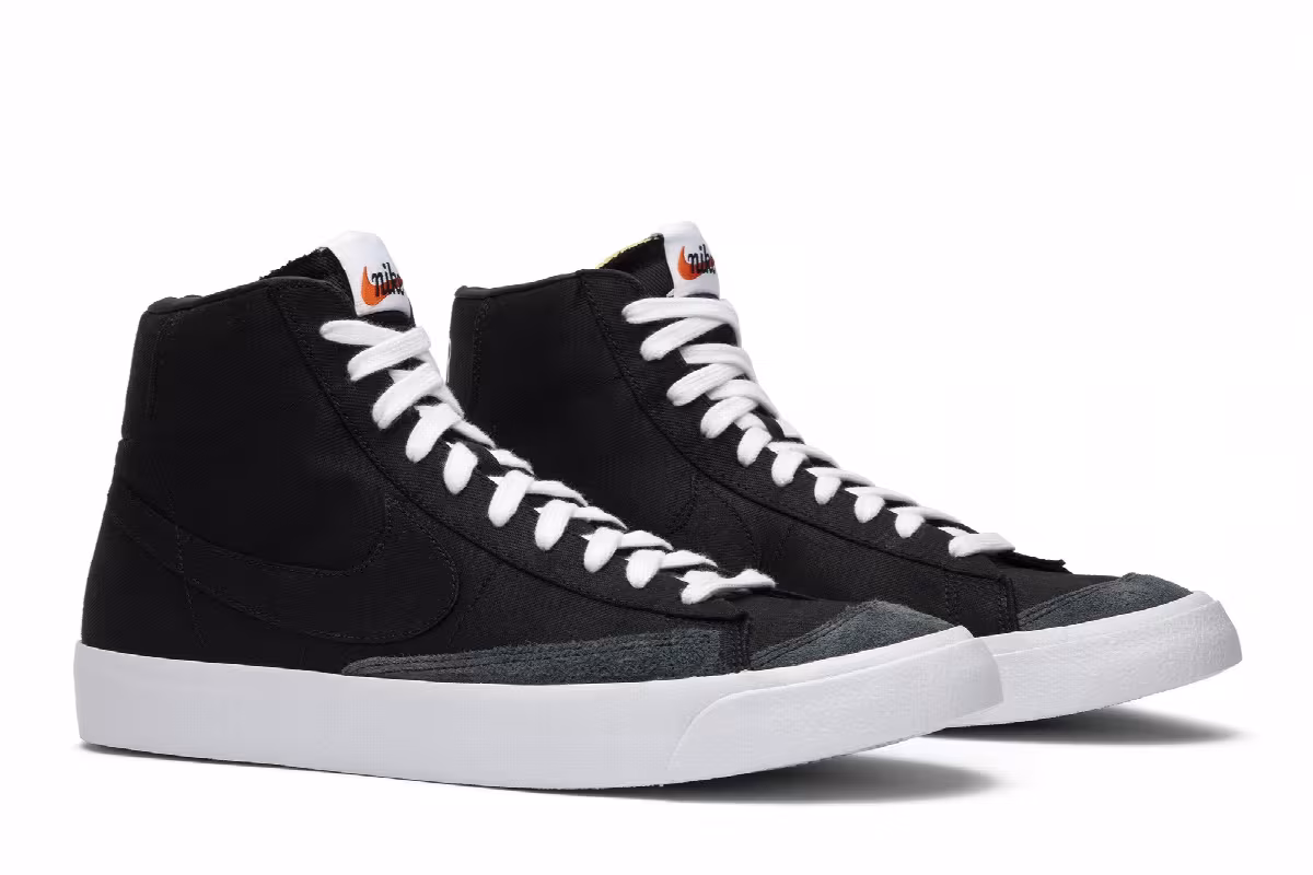 Nike Blazer Mid Black, view 9