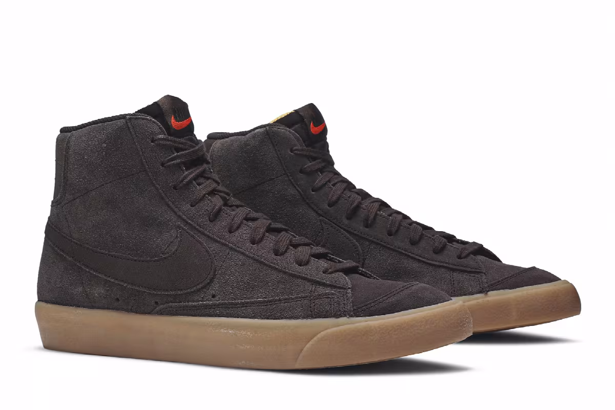 Nike Blazer Mid 77 Suede Velvet Brown, view 9