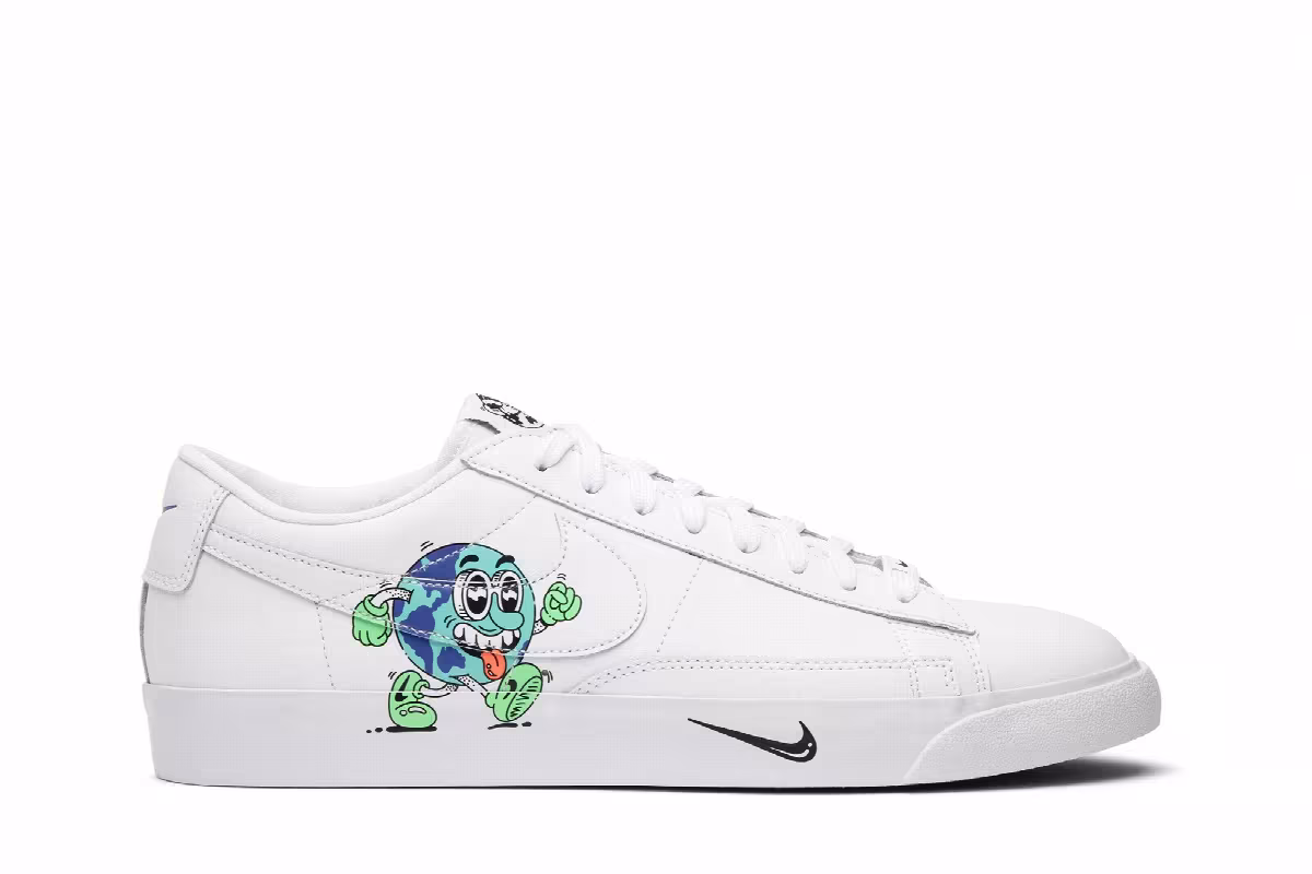 Steven Harrington x Nike Blazer Low Flyleather QS Earth Day, view 2