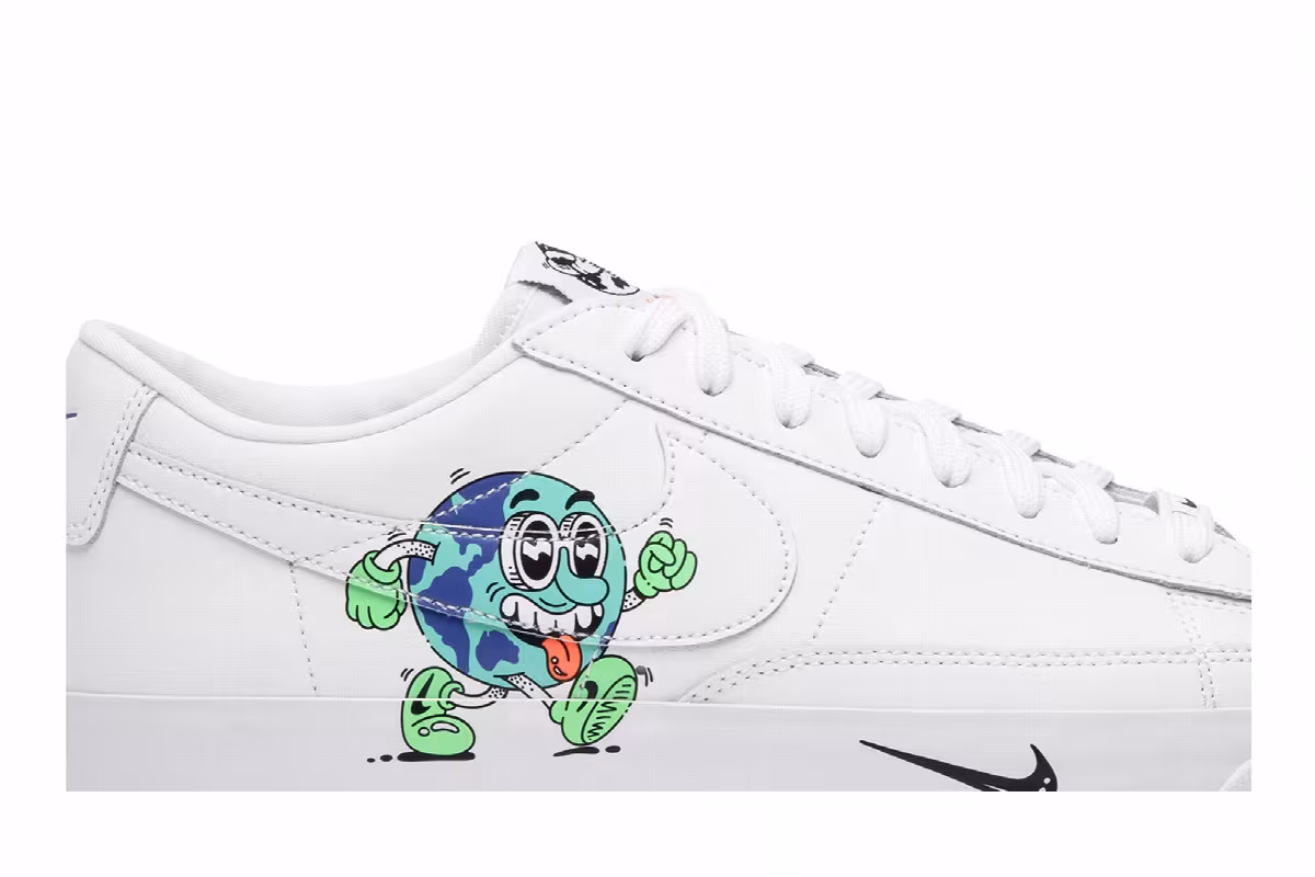 Steven Harrington x Nike Blazer Low Flyleather QS Earth Day, view 3