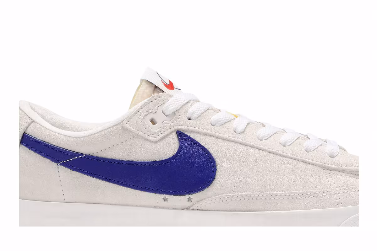 Polar Skate Co x Nike Blazer Low SB QS Summit White Deep Royal, view 3