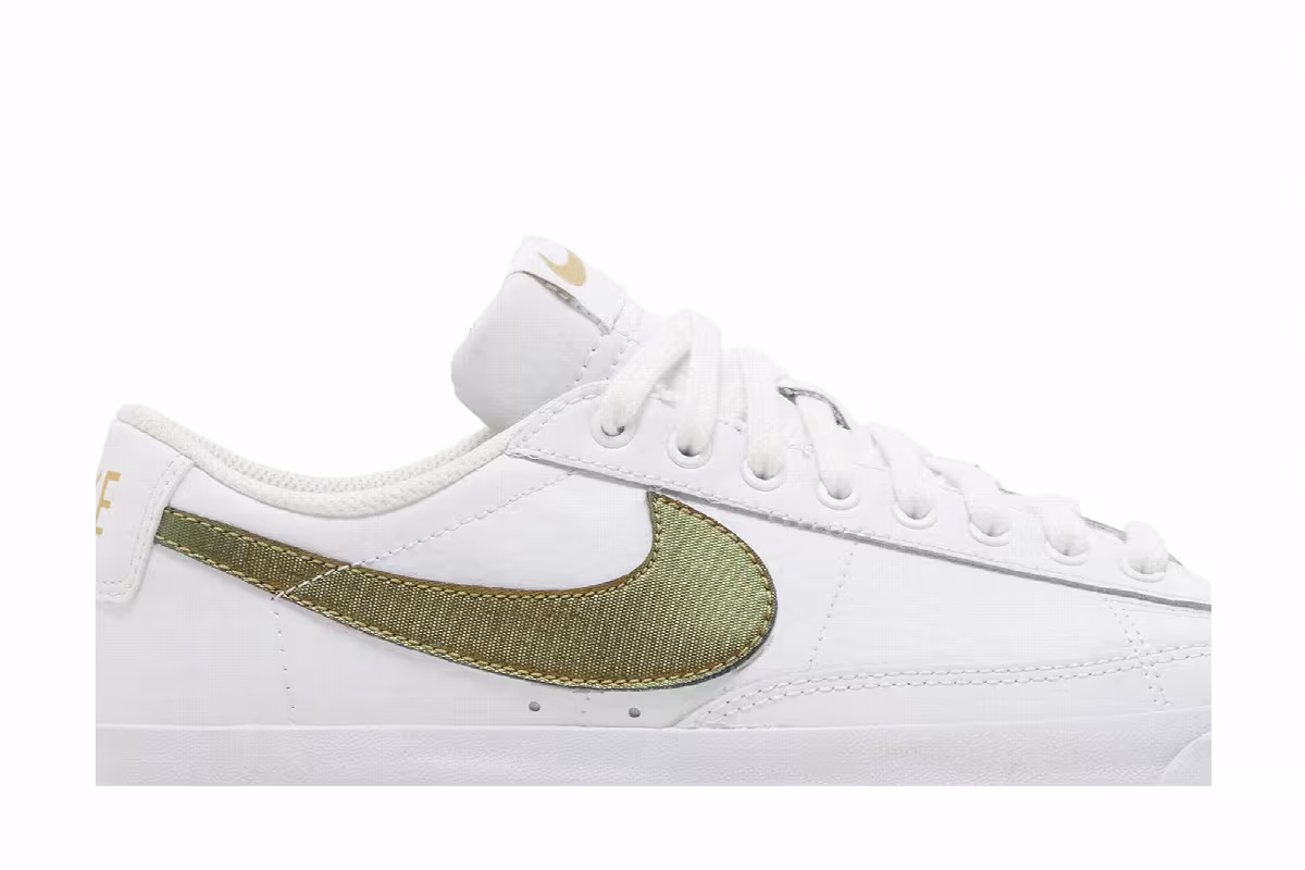 Nike Blazer Low Premium White Metallic Gold, view 3