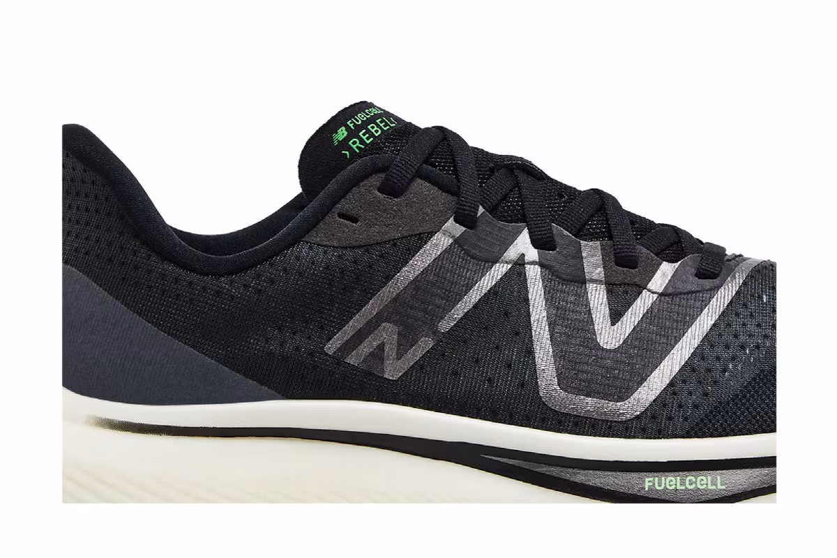 New Balance FuelCell Rebel v3 Black Vibrant Spring, view 3