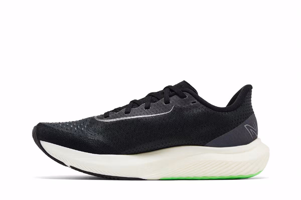 New Balance FuelCell Rebel v3 Black Vibrant Spring, view 4
