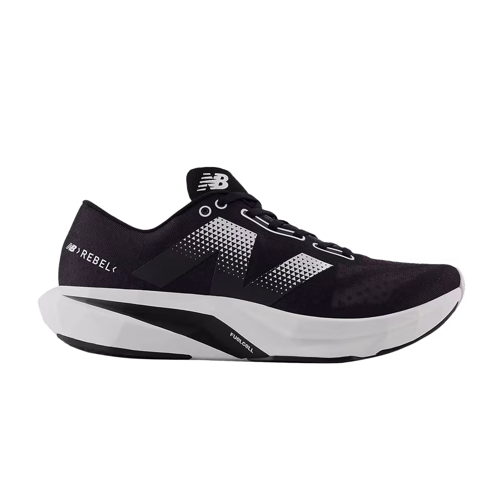 New Balance FuelCell Rebel v4 2E Wide Black White