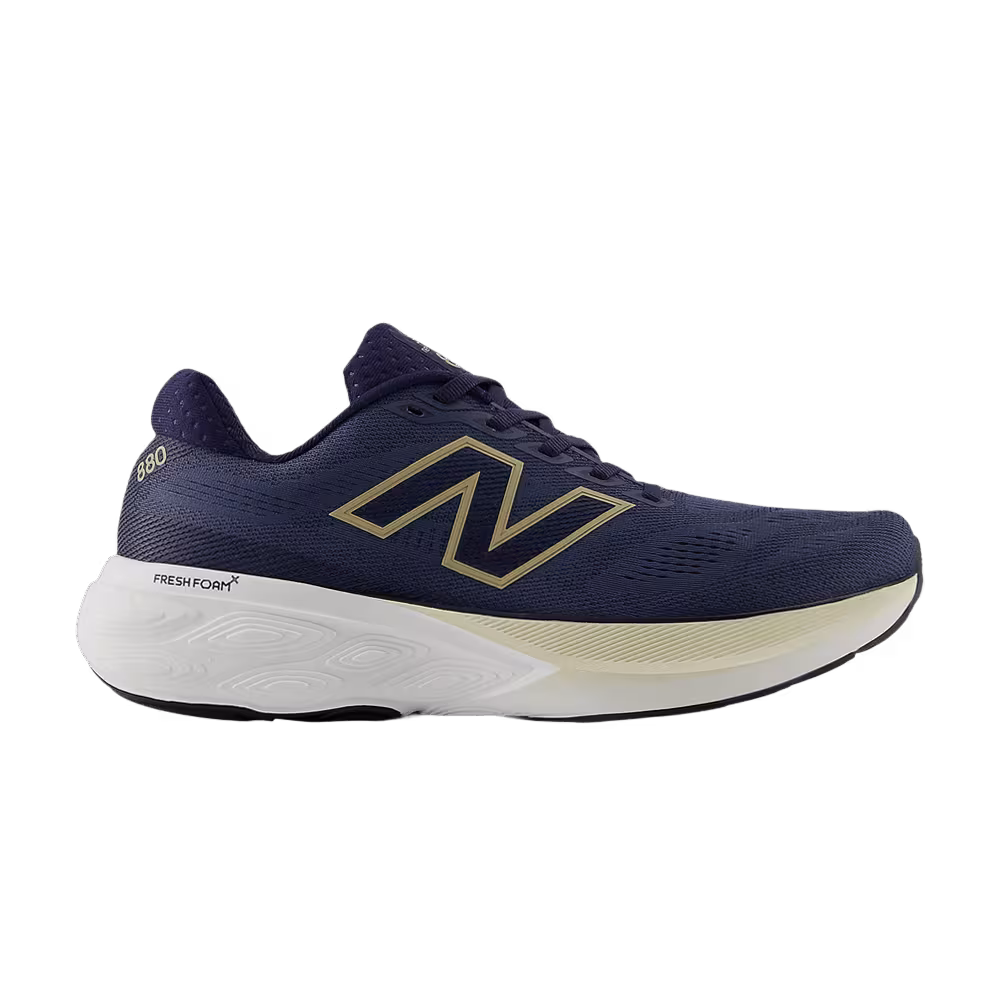 New Balance Fresh Foam X 880 V15 2E Wide Navy Yellow