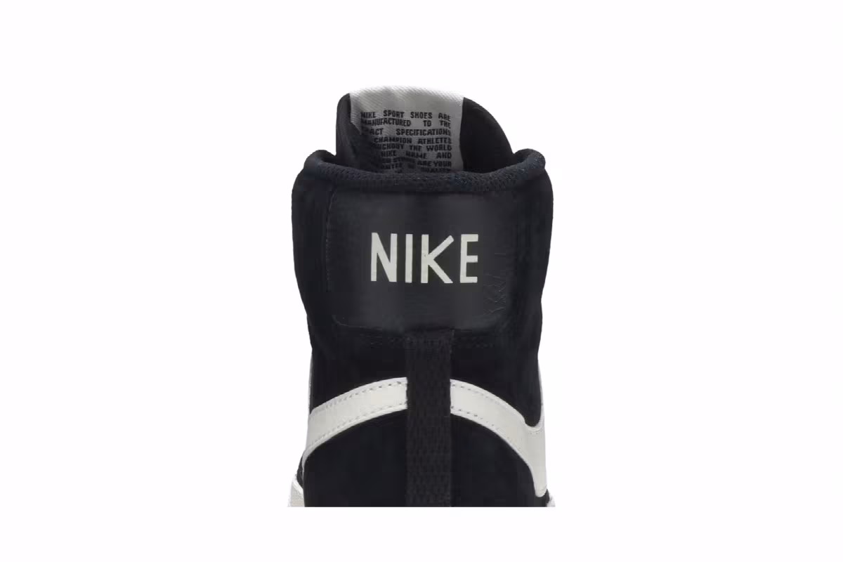 Nike Women's Blazer Mid Vintage Suede Black, view 8