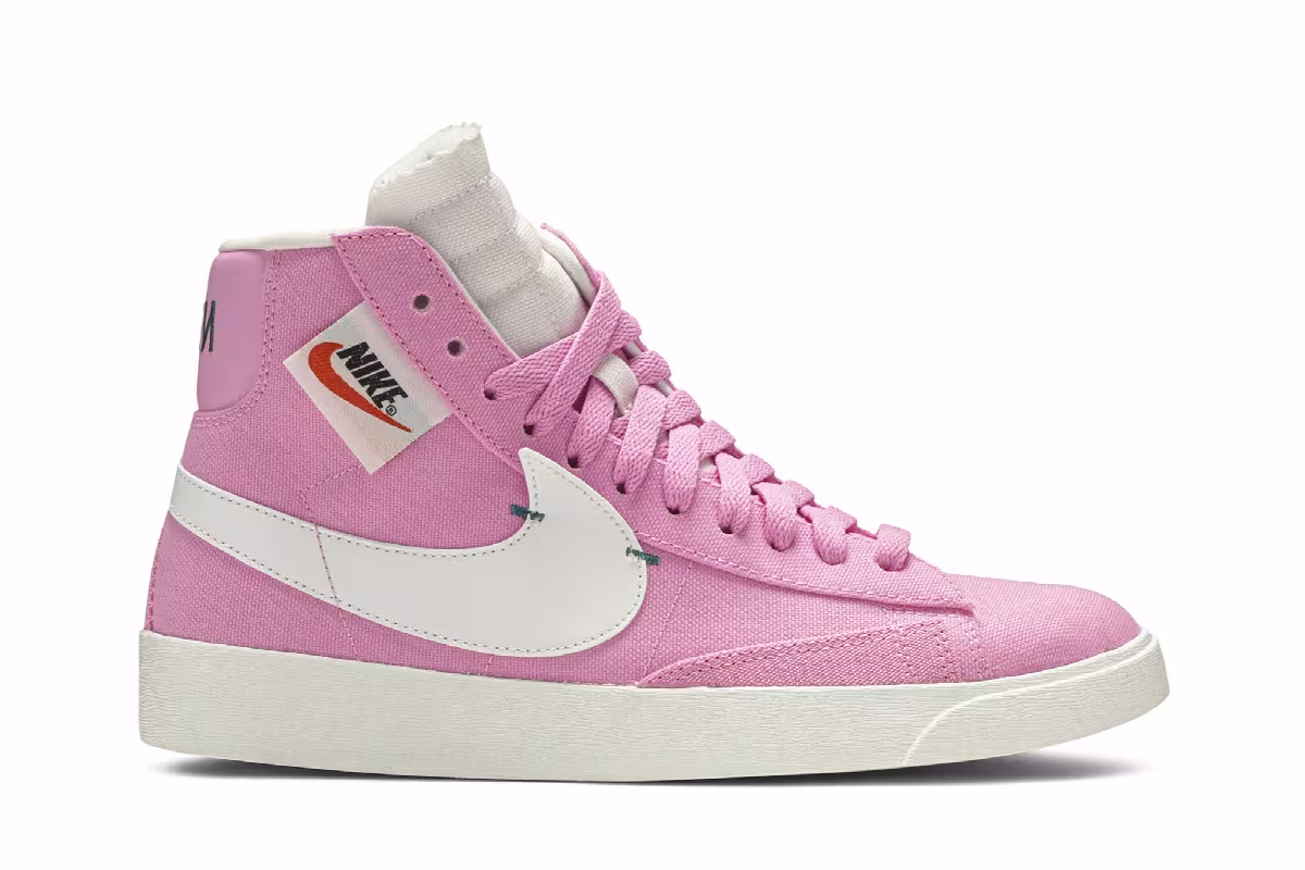 Nike Women's Blazer Rebel Mid Pink, view 2