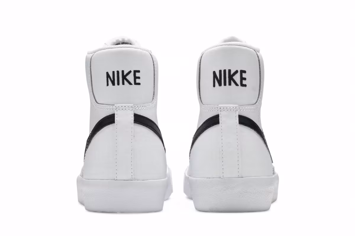 Nike Blazer Mid White Black, view 7