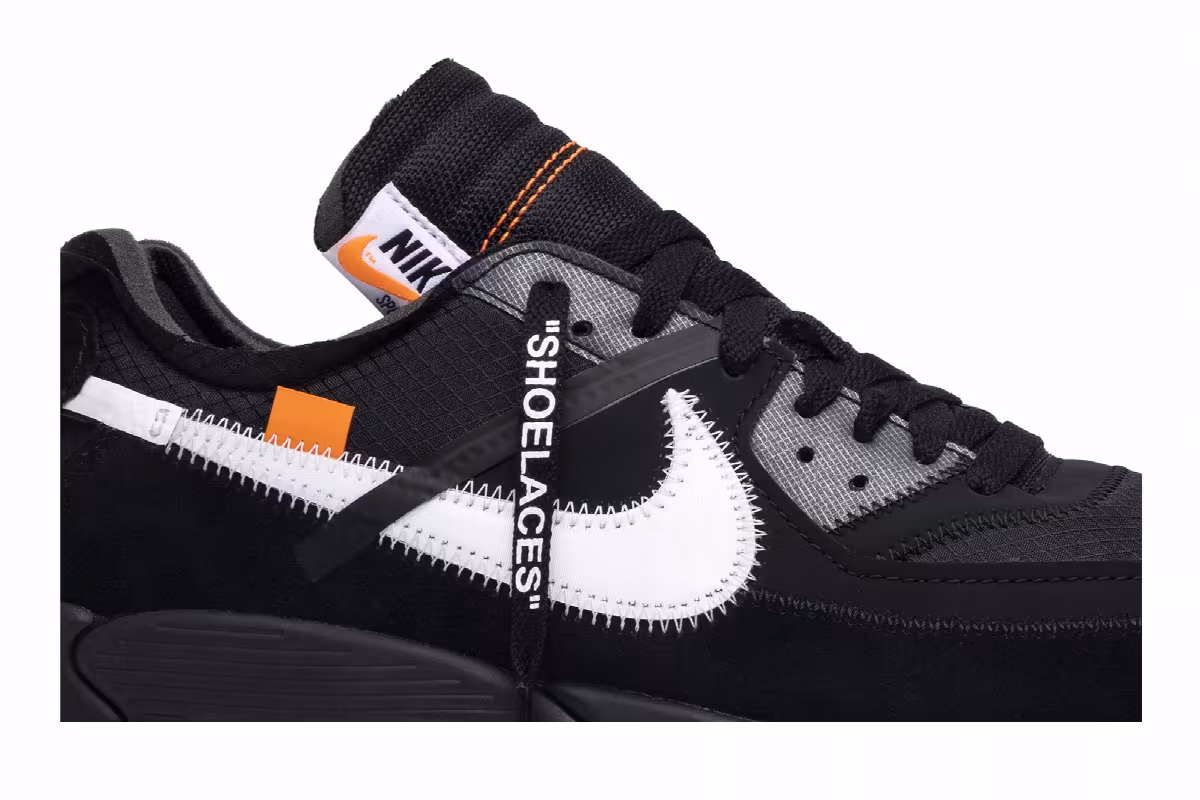 Off-White x Nike Air Max 90 Black, view 3