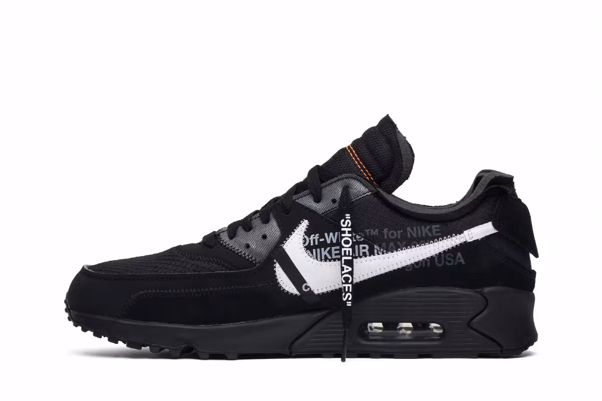 Off-White x Nike Air Max 90 Black, view 4