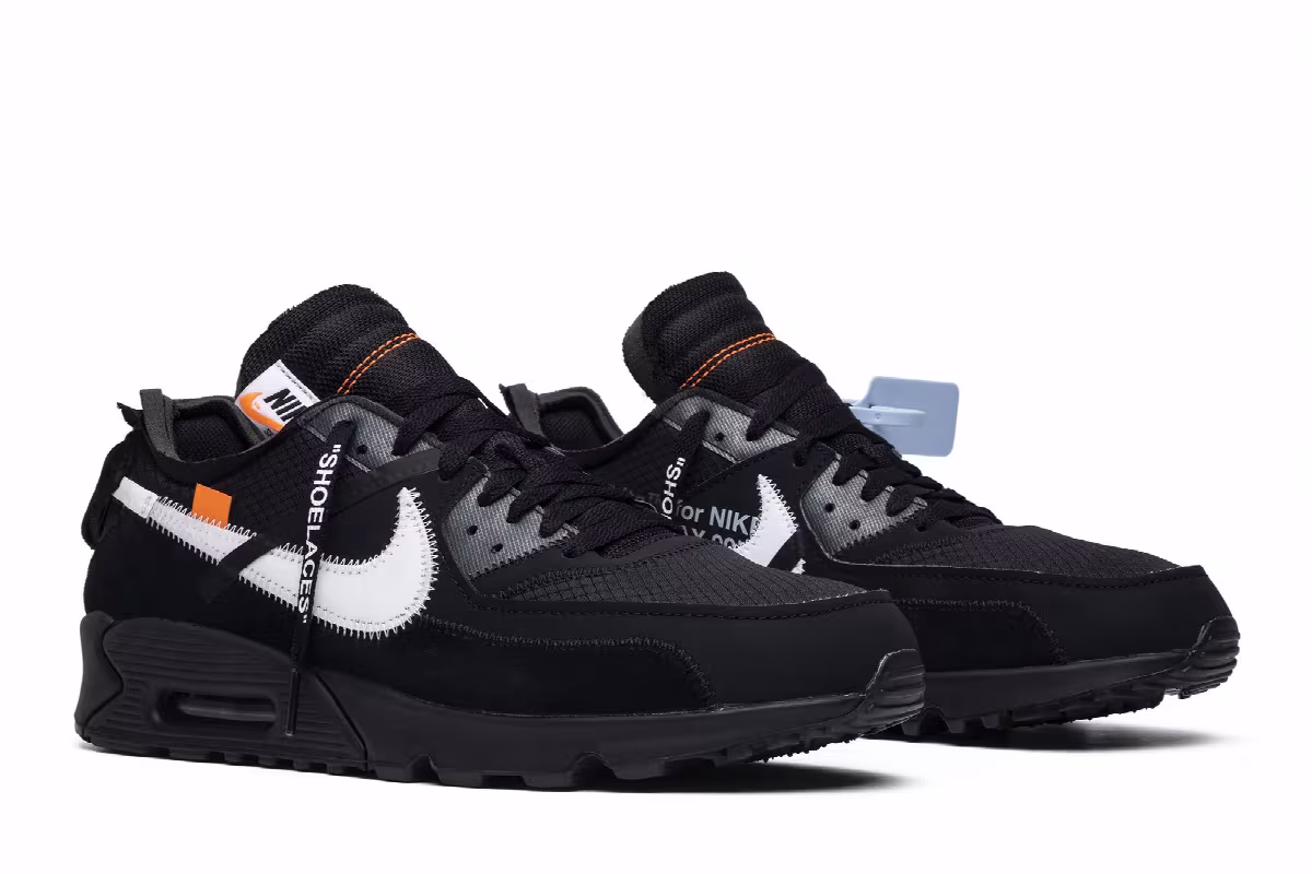 Off-White x Nike Air Max 90 Black, view 9