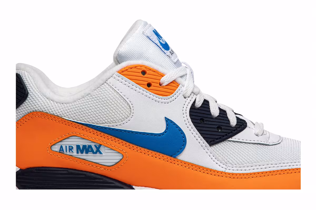 Nike Air Max 90 Orange Blue, view 3