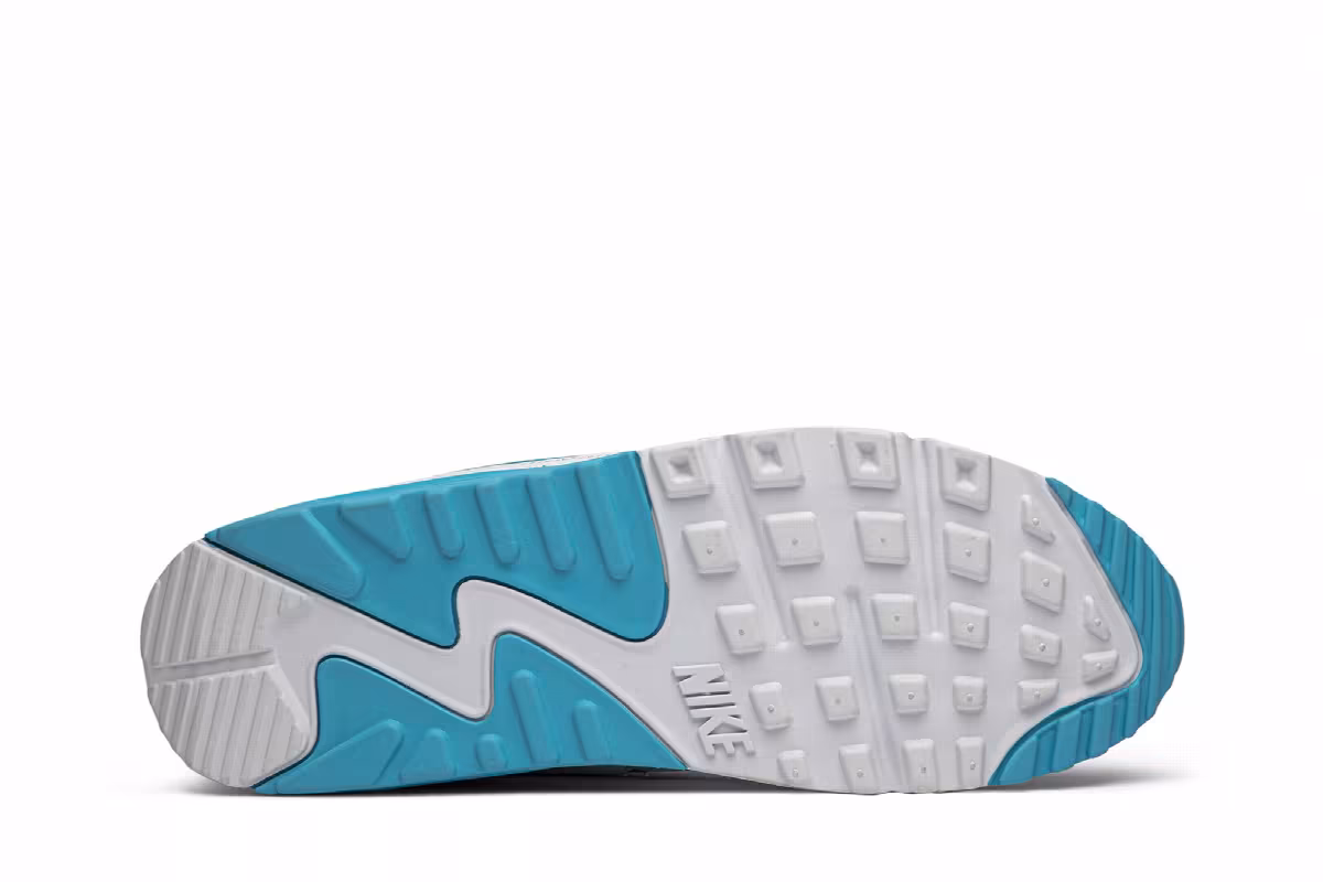 Undefeated x Nike Air Max 90 White Blue Fury, view 5