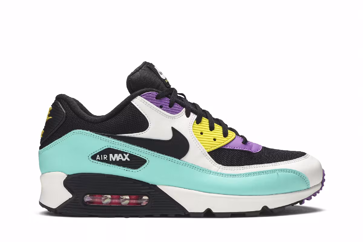Nike Air Max 90 Essential Black Bright Violet, view 2