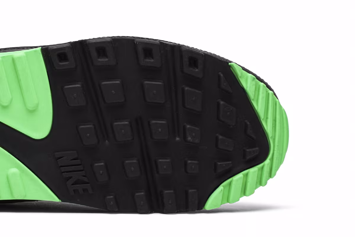 Undefeated x Nike Air Max 90 Black Green Spark, view 6