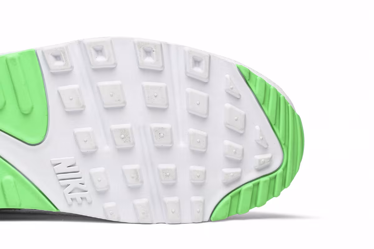 Undefeated x Nike Air Max 90 White Green Spark, view 6