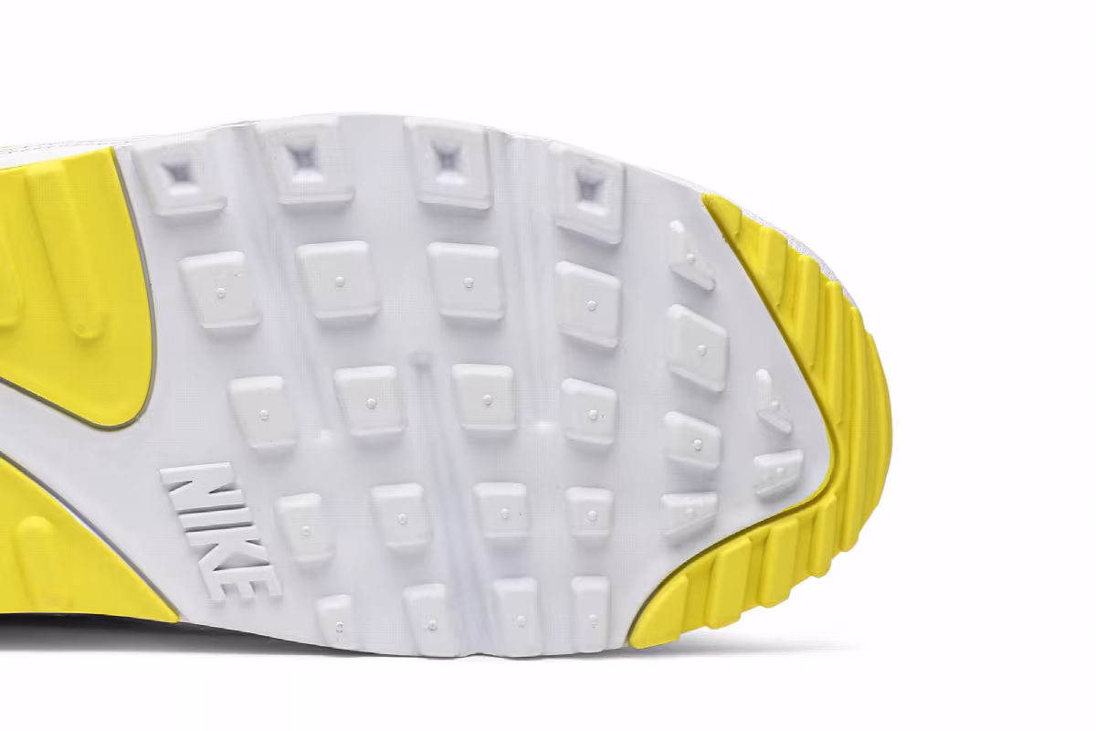 Undefeated x Nike Air Max 90 White Optic Yellow, view 6