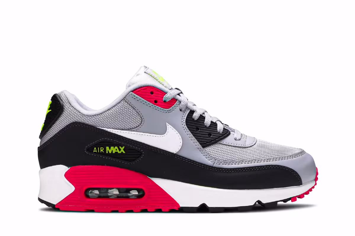 Nike Air Max 90 Essential Wolf Grey Rush Pink, view 2