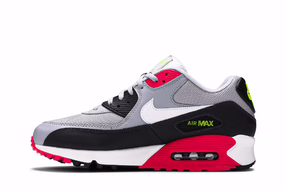 Nike Air Max 90 Essential Wolf Grey Rush Pink, view 4