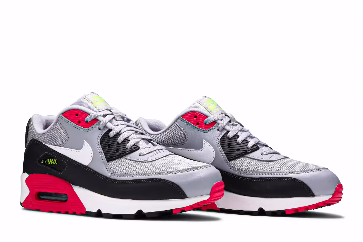 Nike Air Max 90 Essential Wolf Grey Rush Pink, view 9