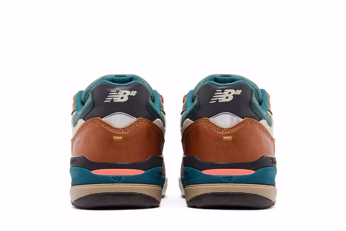 Andrew Reynolds x New Balance Numeric 933 Mushroom New Spruce, view 7