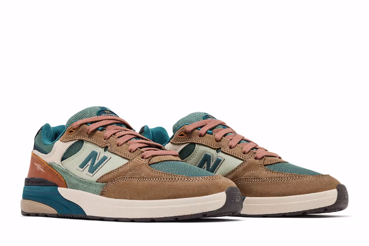Andrew Reynolds x New Balance Numeric 933 Mushroom New Spruce, view 9
