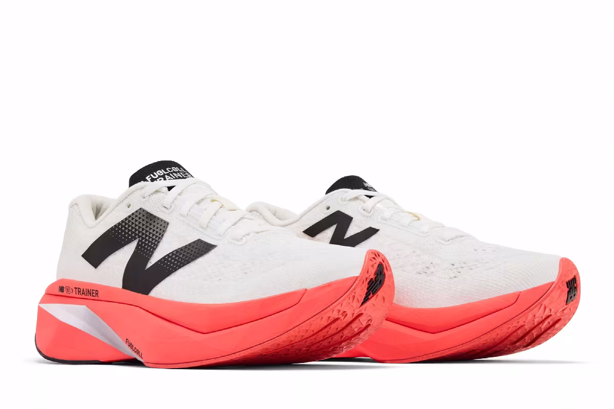 New Balance Fuelcell SuperComp Trainer v3 White Coral, view 9