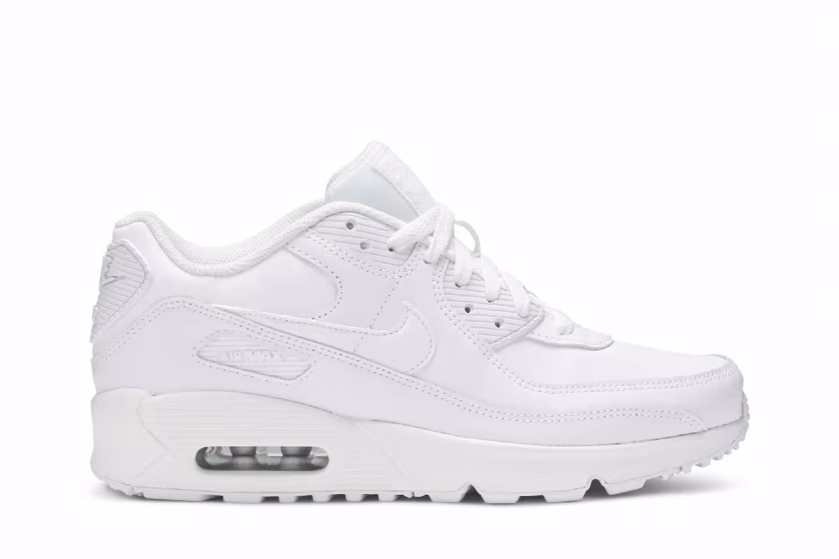 Nike Air Max 90 Leather GS White, view 2