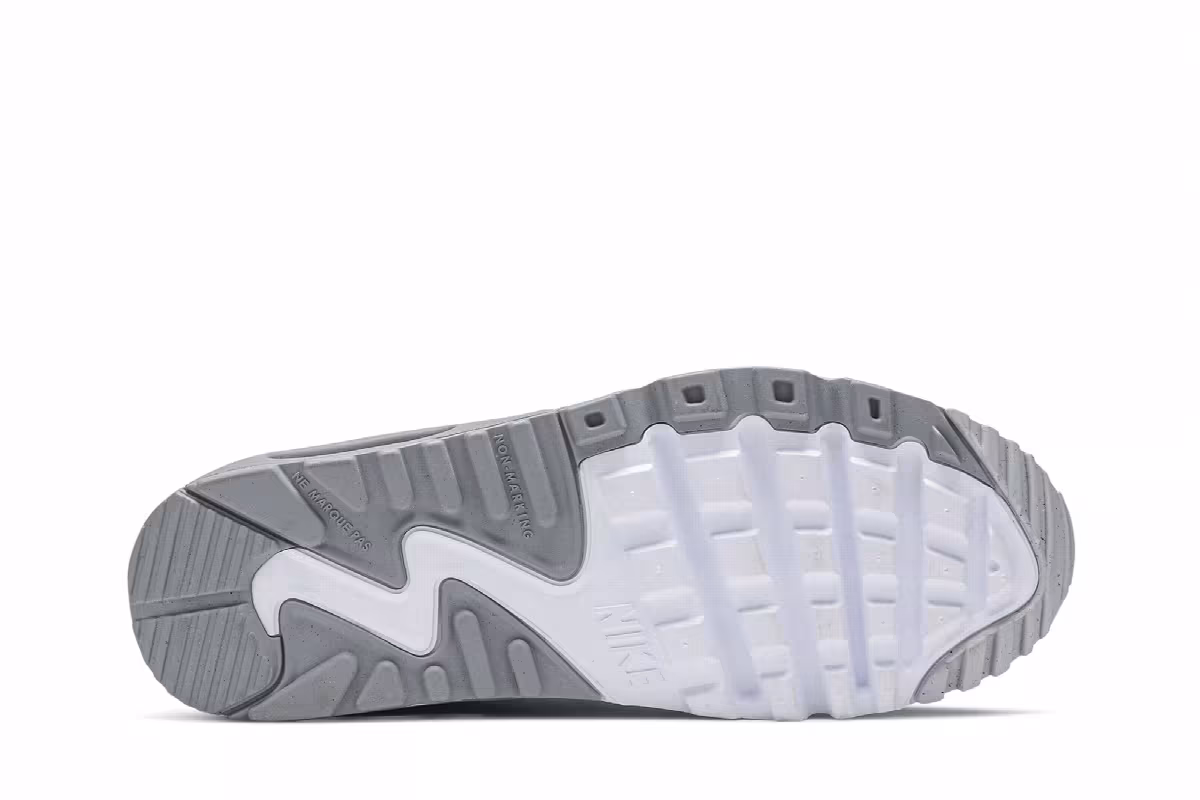 Nike Air Max 90 Leather GS Platinum Grey, view 5