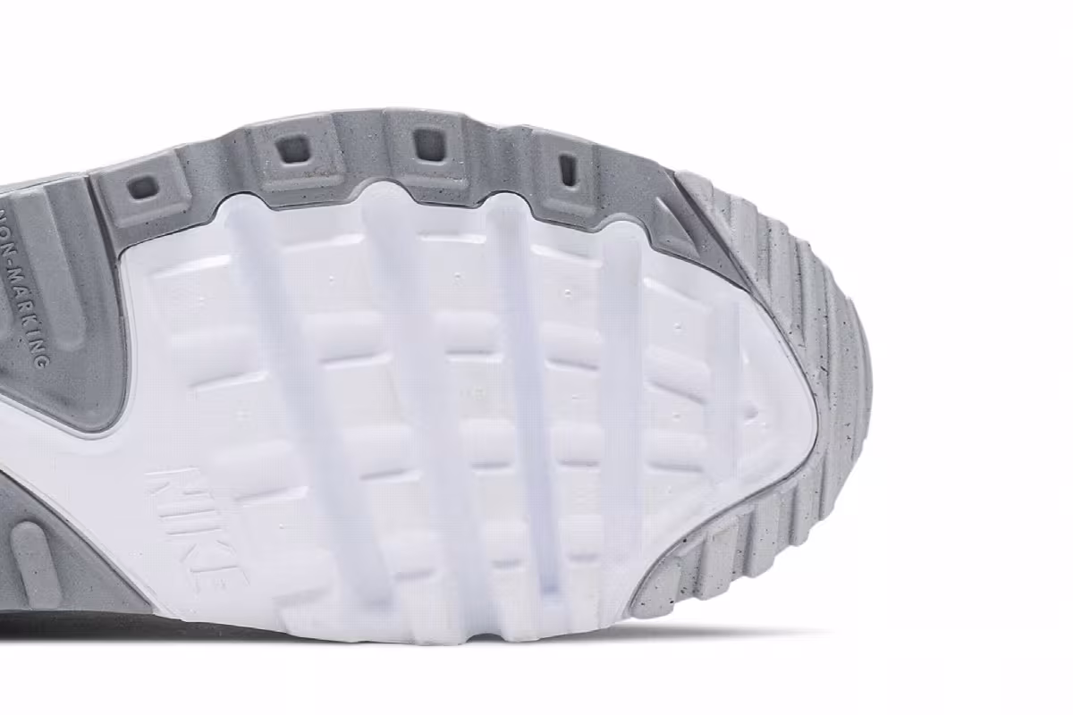 Nike Air Max 90 Leather GS Platinum Grey, view 6