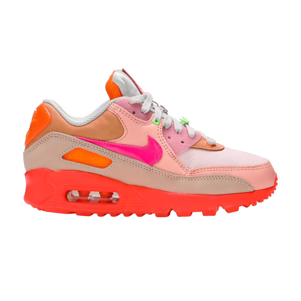 Nike Women's Air Max 90 Platinum Crimson