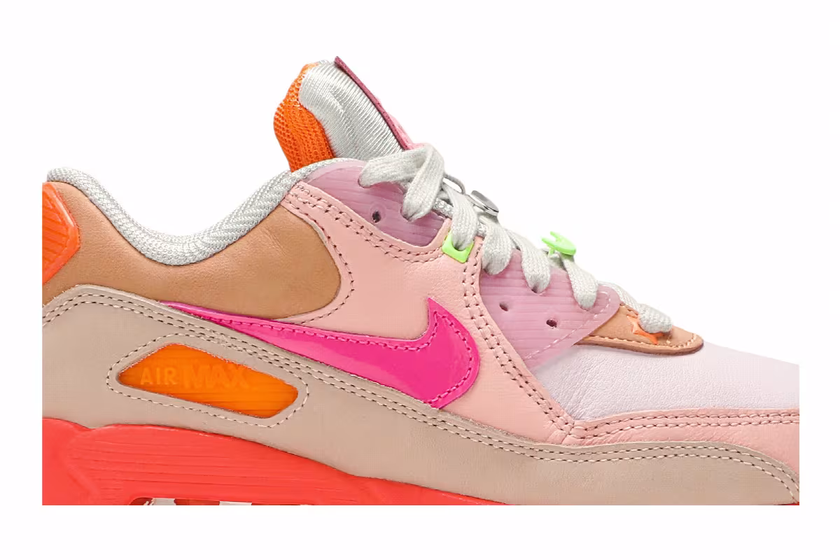 Nike Women's Air Max 90 Platinum Crimson, view 3
