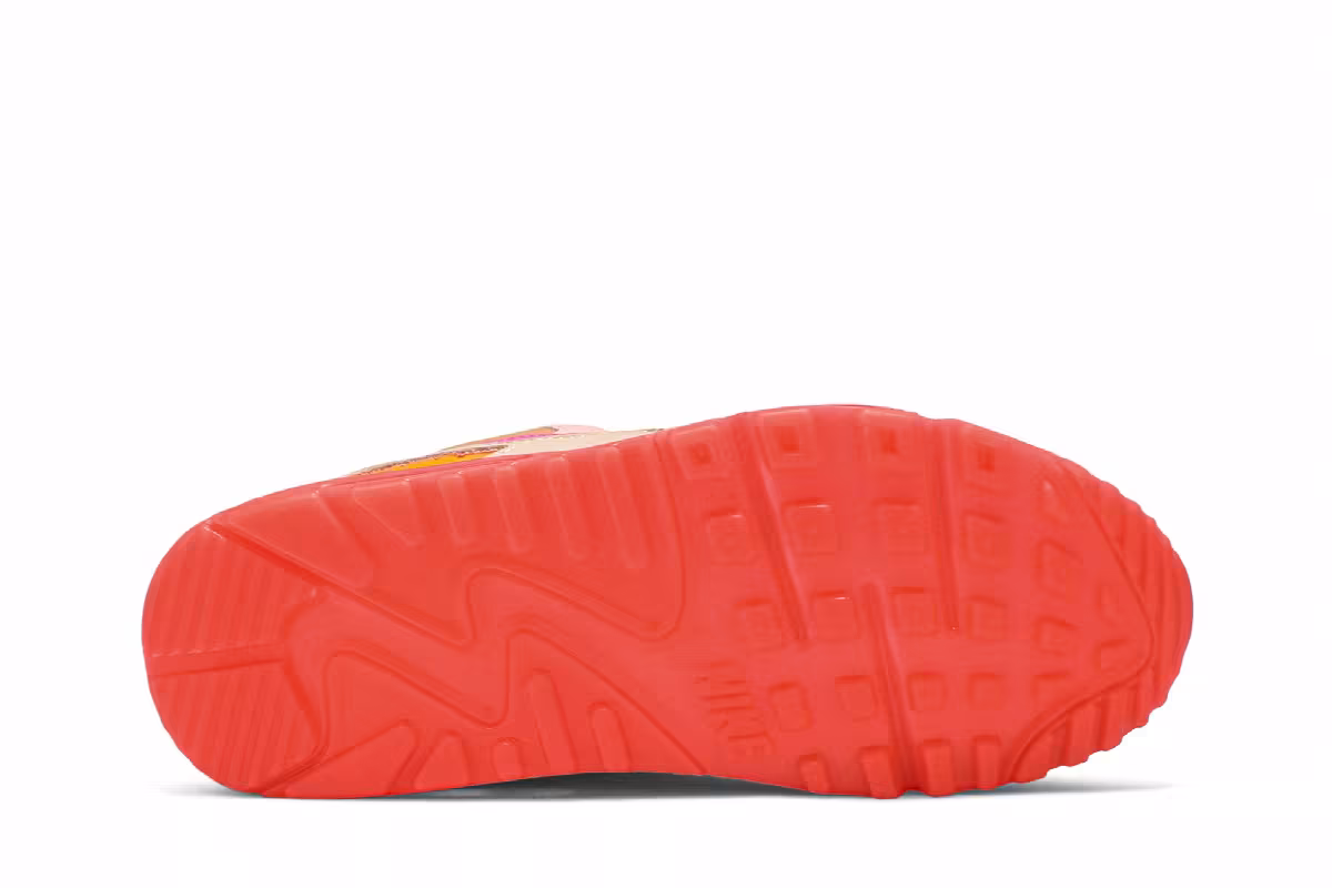 Nike Women's Air Max 90 Platinum Crimson, view 5