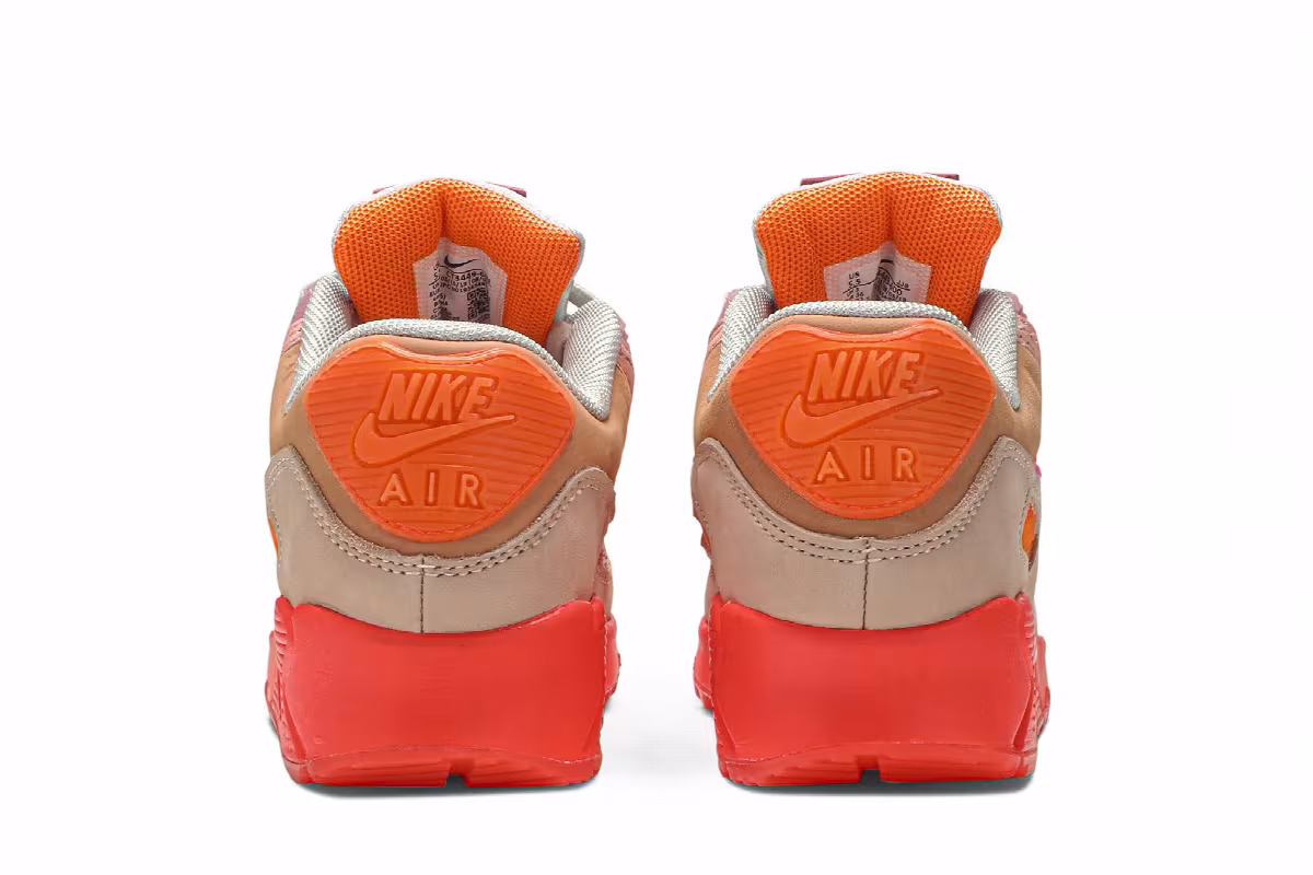 Nike Women's Air Max 90 Platinum Crimson, view 7