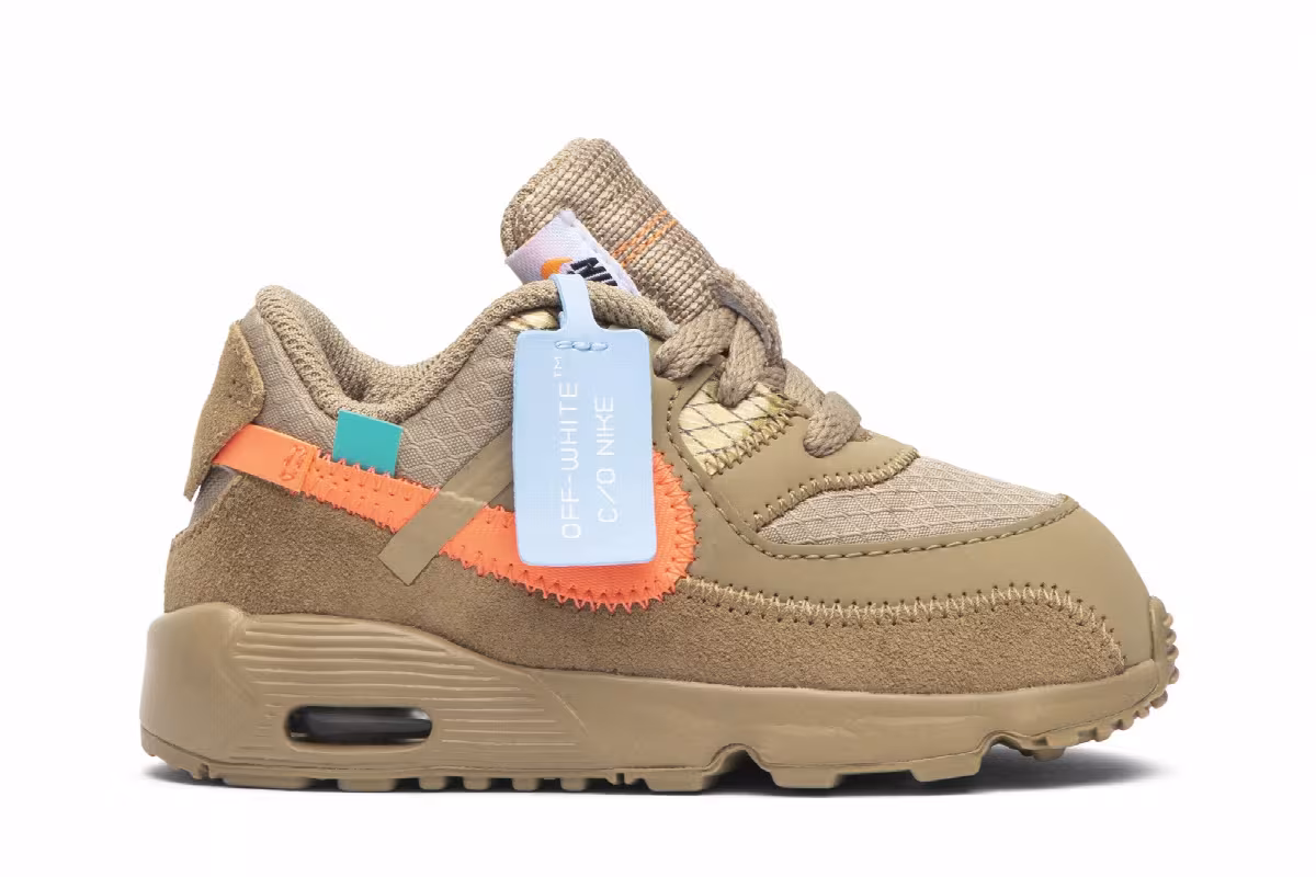 Off-White x Nike Air Max 90 TD Desert Ore, view 2