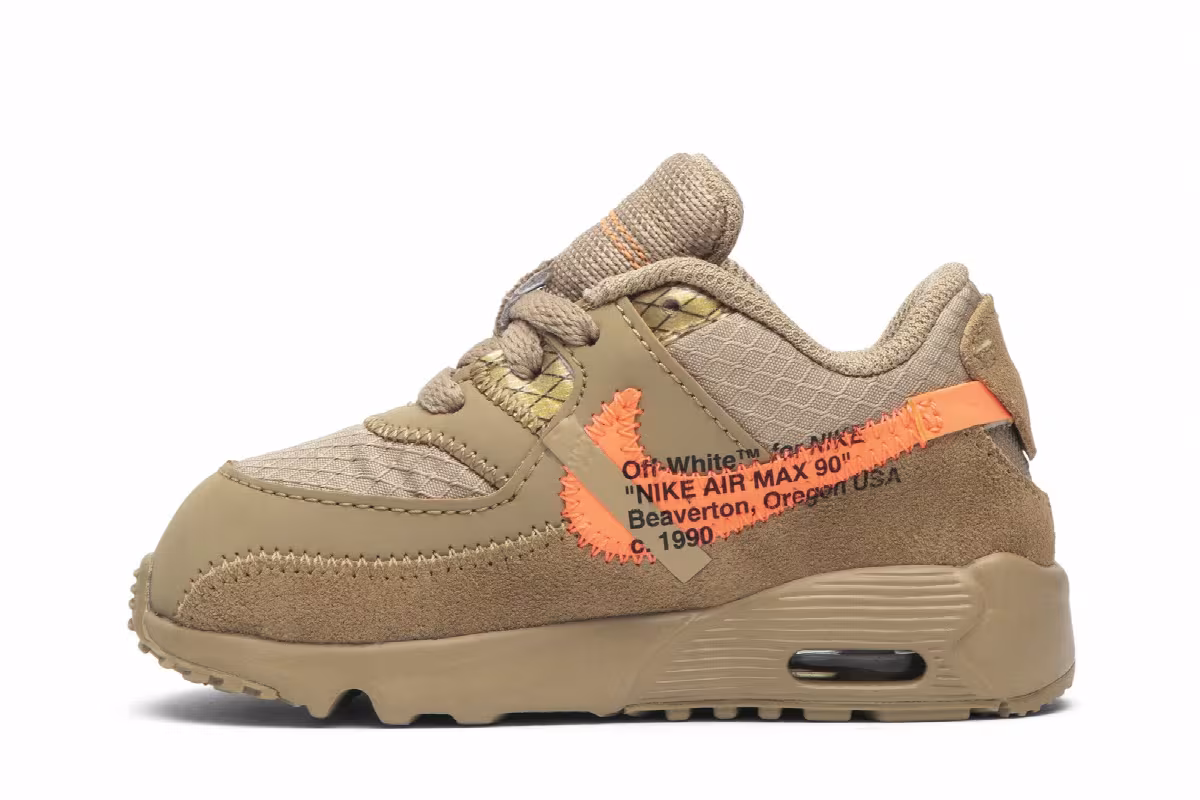 Off-White x Nike Air Max 90 TD Desert Ore, view 4
