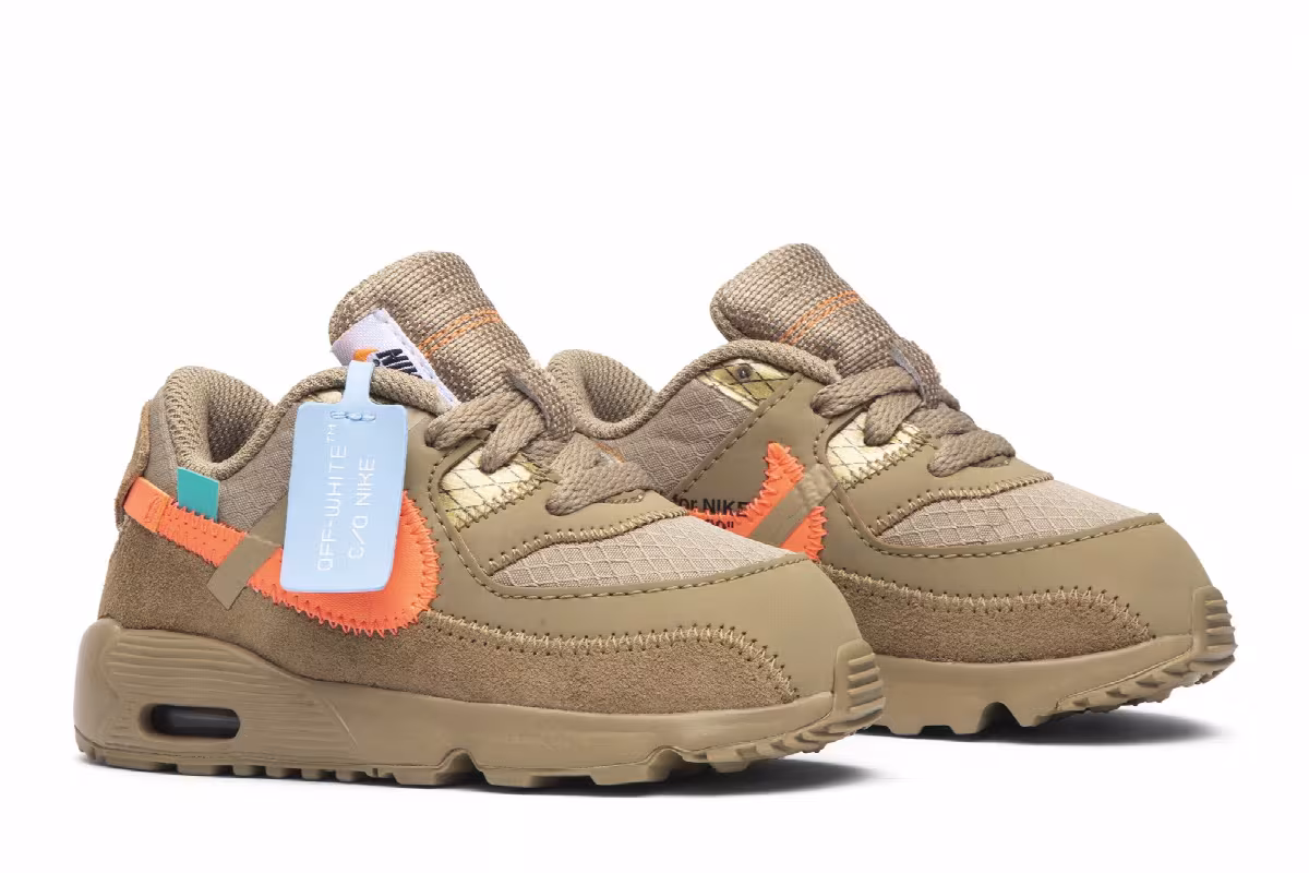 Off-White x Nike Air Max 90 TD Desert Ore, view 9