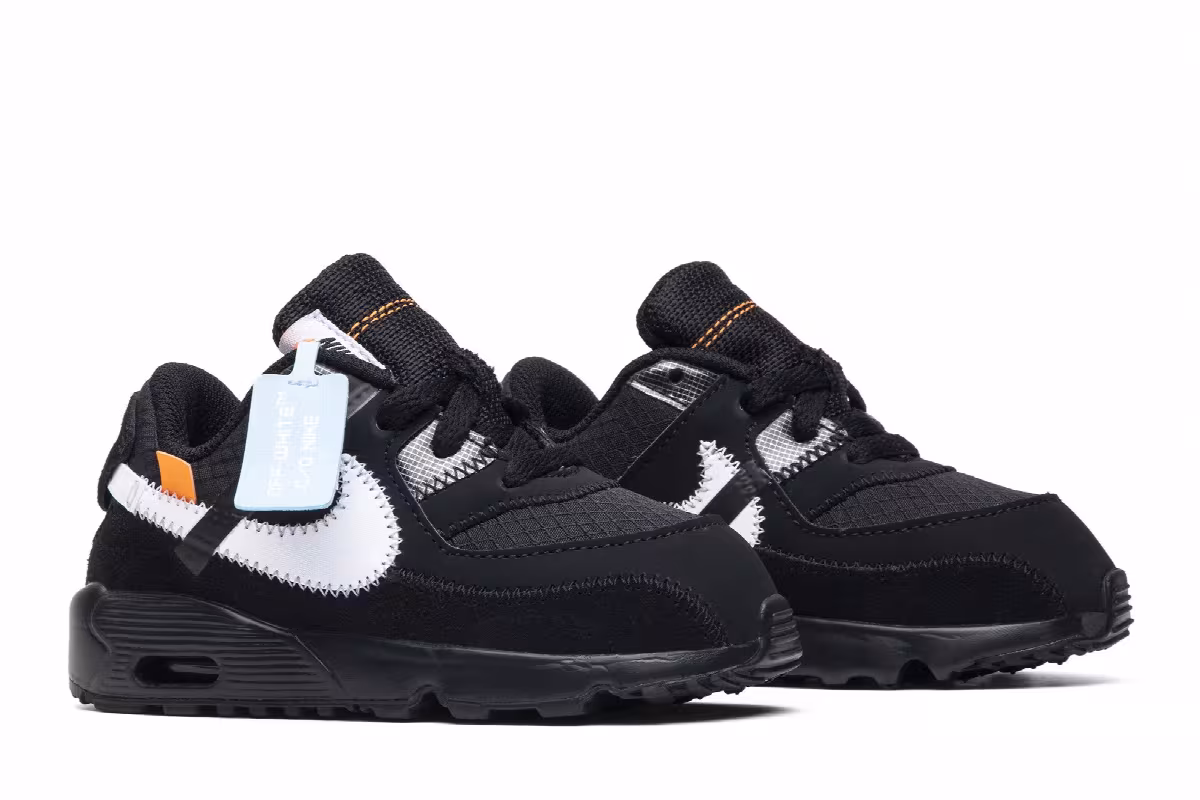 Off-White x Nike Air Max 90 TD Black, view 9