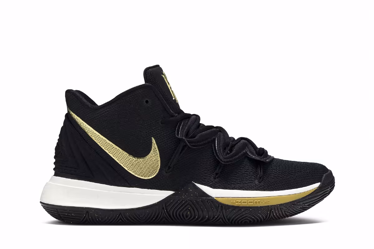 Nike Kyrie 5 Black Metallic Gold, view 2