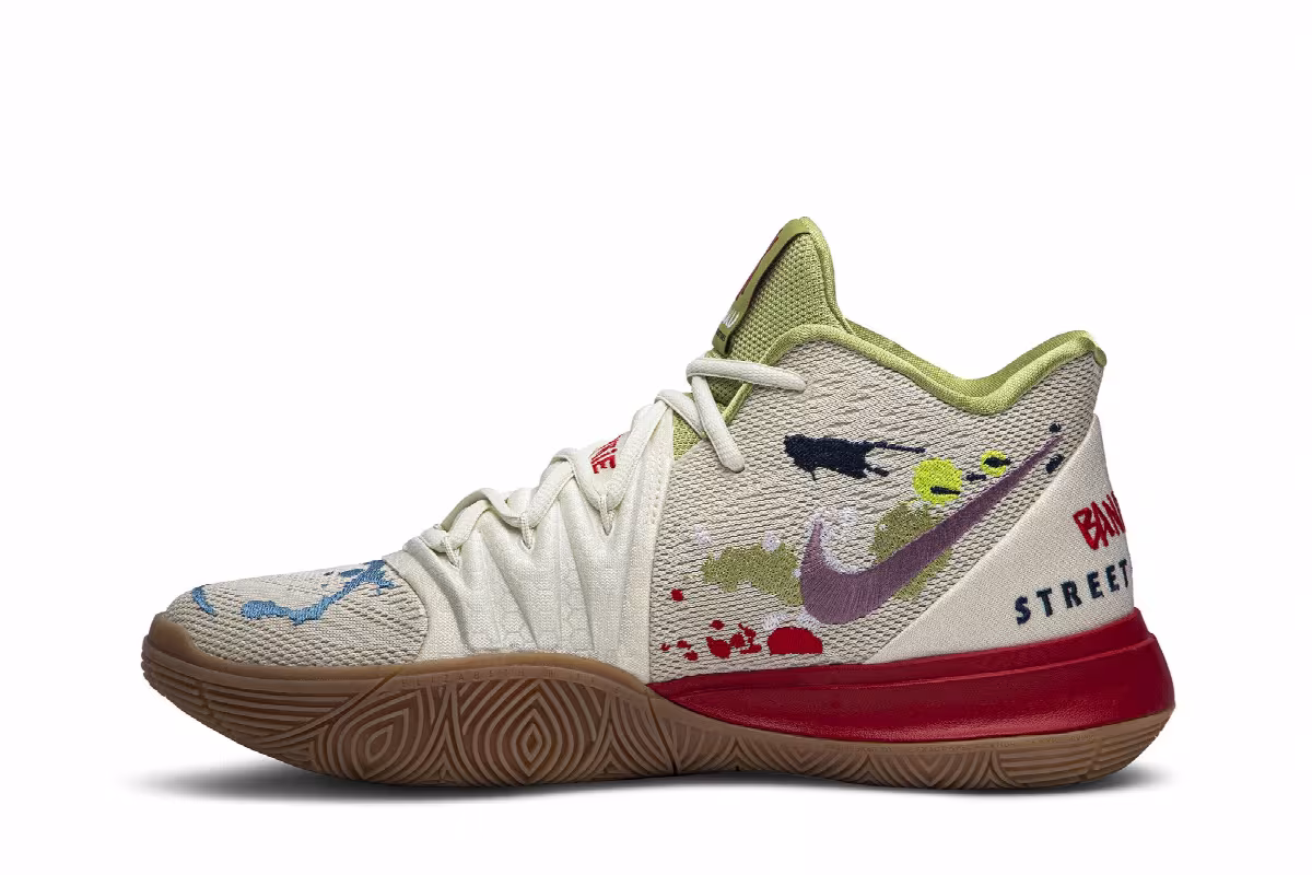 Bandulu x Nike Kyrie 5 Embroidered Splatters, view 4