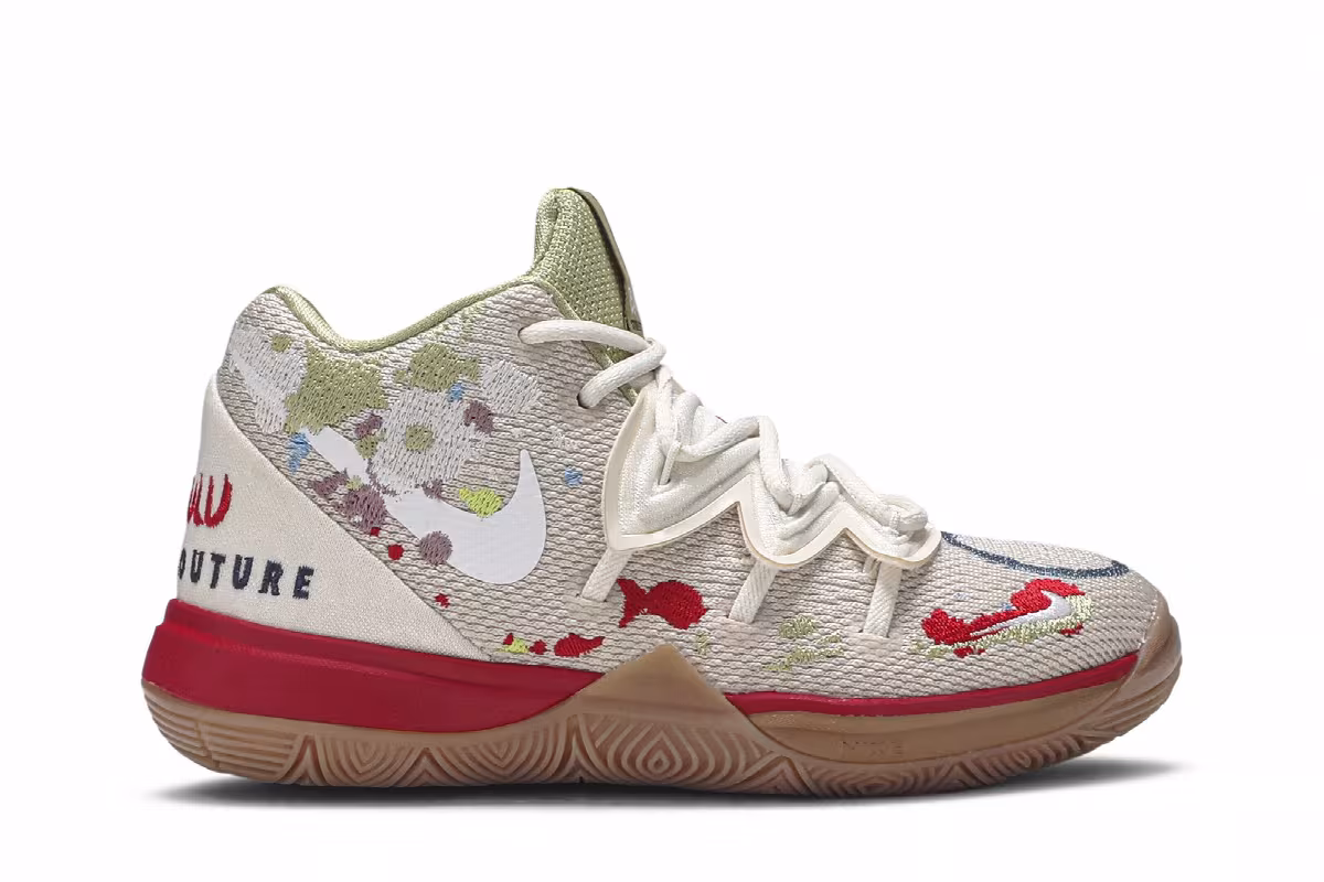 Bandulu x Nike Kyrie 5 PS Embroidered Splatters, view 2
