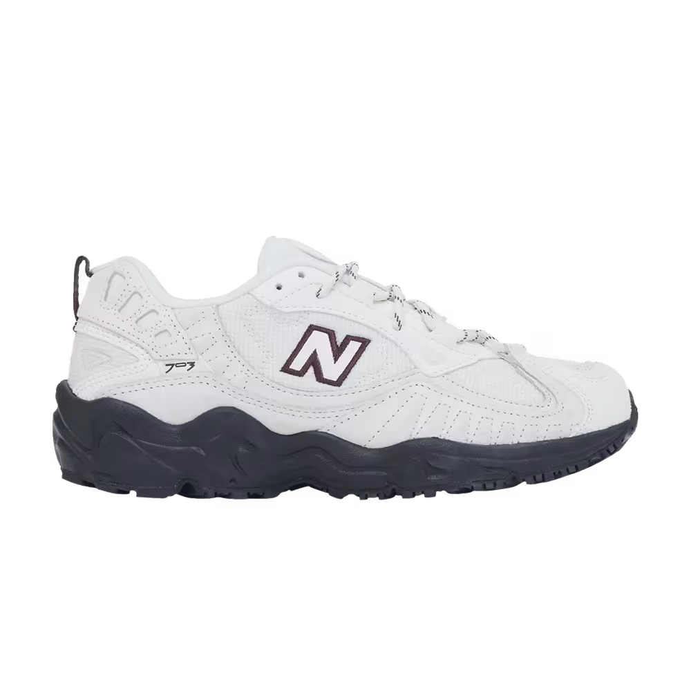 New Balance Women's 703 White Maroon Black