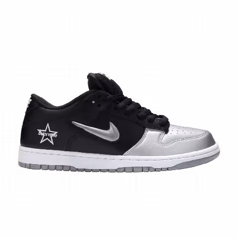 Supreme x Nike Dunk SB Low QS 'Metallic Silver'