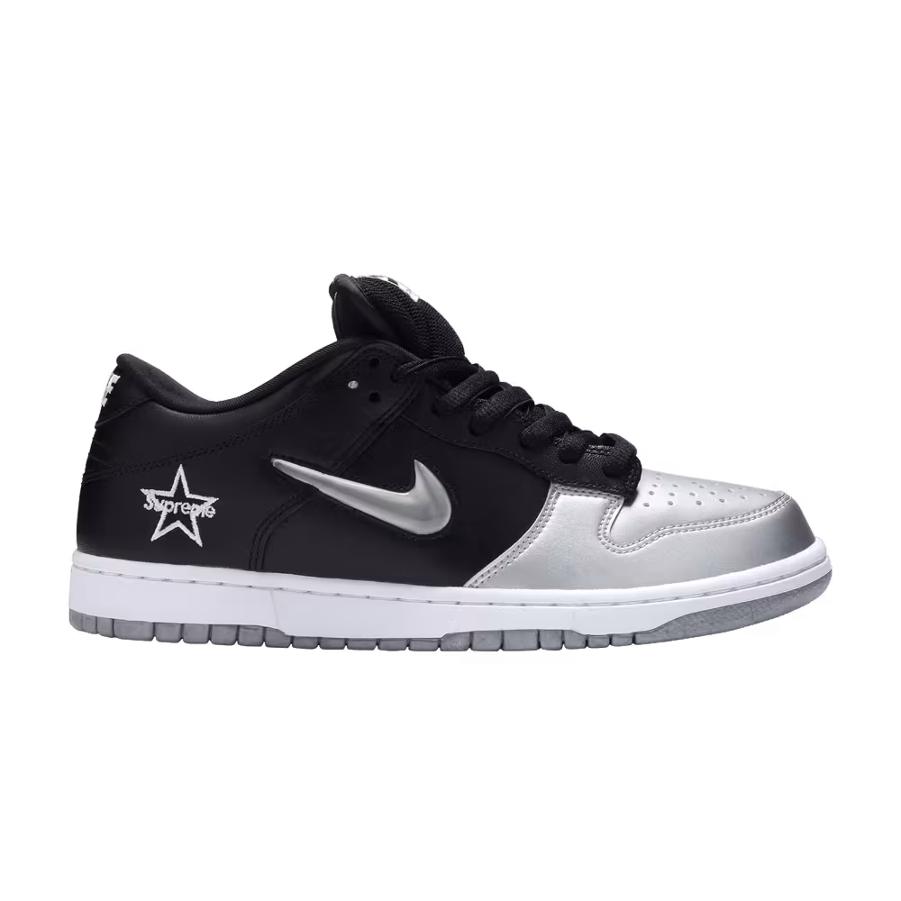 Supreme x Nike Dunk SB Low QS Metallic Silver
