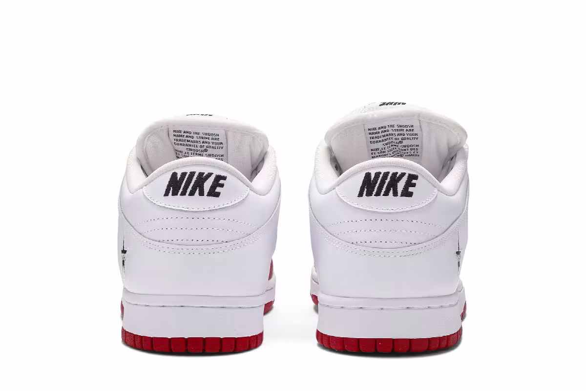 Supreme x Nike Dunk SB Low Varsity Red, view 7