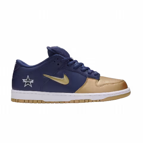 Supreme x Nike Dunk SB Low QS 'Metallic Gold'