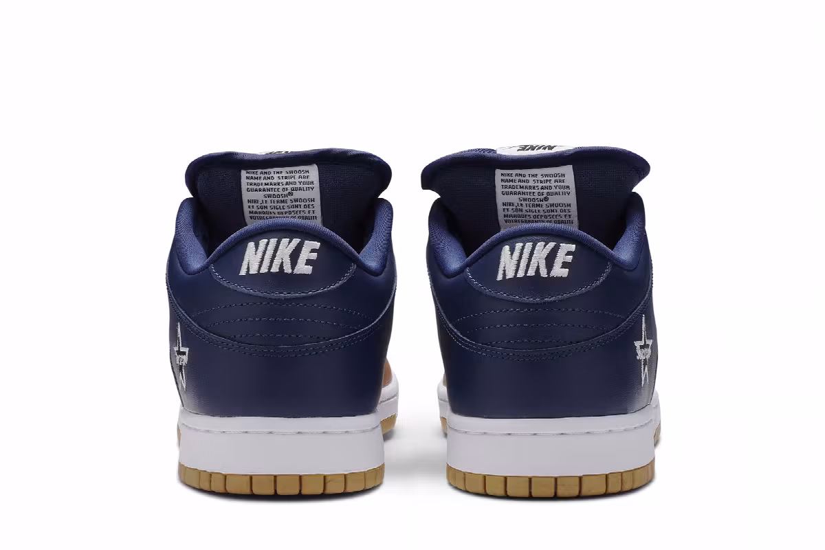 Supreme x Nike Dunk SB Low QS Metallic Gold, view 7